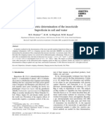 Voltammetric Determination of The Insecticide Buprofezin in Soil and Water