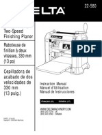 Delta Planer Manual