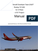 Manual: European Aircraft Developer Team EADT Boeing 737-800 For X-Plane