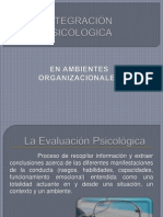 Integración Psicologica en Ambientes Laborales