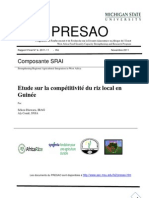 Etude Sur La Compétitivité Du Riz Local en Guinée