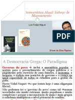 Teoria Democrática Atual Esboço de Mapeamento Luis Felipe Miguel