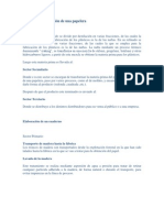 Proceso de Elaboración de Una Papelera