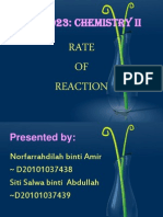 Sku3023: Chemistry Ii: Rate OF Reaction