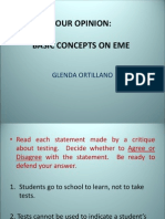 Your Opinion: Basic Concepts On Eme: Glenda Ortillano