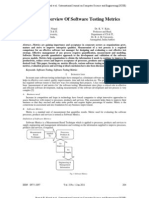 A Brief Overview of Software Testing Metrics