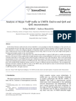 Analysis of Skype Voip Tra C in Umts: End-To-End Qos and Qoe Measurements