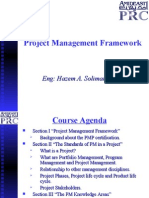 Project Management Framework: Eng: Hazem A. Soliman, PMP