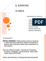 Retail Banking in India: Presented By: (Group 4)