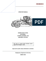 Operator Manual Grader 130G CAT