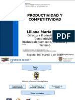 Intercambio de Secretarias Departamentales - Productividad y Competitividad Del Ministerio de Comercio, Industria y Turismo.