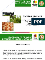 Intercambio de Secretarias Departamentales - El Desarrollo Económico Local en Santander, Colombia