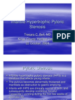 Infantile Hypertrophic Pyloric Stenosis