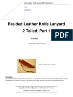 Braided Leather Knife Lanyard 2