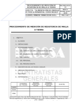 Procedimiento de Medicion de Malla A Tierra