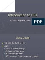 Introduction To HCI-Lect#1