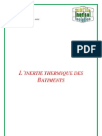 Inertie Thermique Batiments