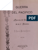 Guerra Del Pacífico. Apuntes Del Capellán de La 1a. División P. Ruperto Marchant Pereira. (1914)