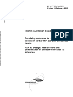 As 1417.1 (Int) - 2011 Receiving Antennas For Radio and Television in The VHF and UHF Broadcast Bands Design Man