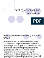 Accounting Concepts and Conventions