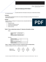 Atividade 6.7.3: Sub-Rede em Endereços Ipv4 Parte 1: Objetivos