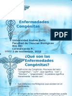 Presentación Patología, Enfermedades Congénitas