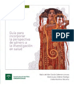 Guía para Incorporar La Perspectiva de Género A La Investigación en Salud