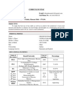 Curriculum Vitae: Personal Profile