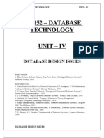 Cs9152 DBT Unit IV Notes