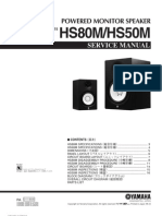 Yamaha HS80M HS50M Service Manual