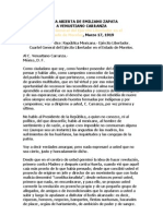 Carta Abierta de Emiliano Zapata