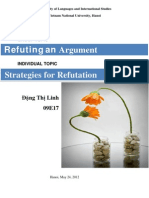 Strategies For Argument Refutation