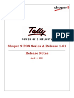 Shoper 9 POS Release Notes - Tally - Tally Chennai - Tally - NET Services