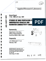 Studies of MHD Propulsion