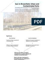 Carbon in Brownfield, Urban and Contaminated Soils