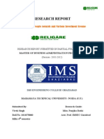 RELIGARE Securities Ltd-Vivek Singh Project