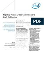 Intel It Migrating Mission Critical Environments To Intel Architecture Paper