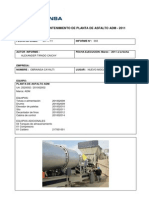 Informe de Mantenimiento Planta de Asfalto Adm-2011