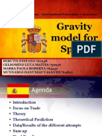 Gravity Model For Spain