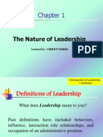 Chapter 1 The Nature of Leadership