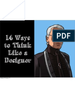 14 Ways To Think Like A Designer