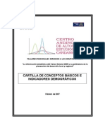 Cartilla DANE Censo 2005 e Indicadores