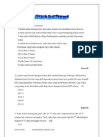 Soal Evaluasi Laju Reaksi