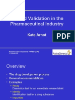 Method Validation in The Pharmaceutical Industry: Kate Arnot