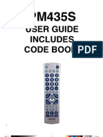 User Guide Includes Code Book!: PM435 Trilingual Front Cover Art