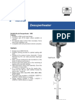 Desuperheater: Variable Nozzle Desuperheater - VND Features