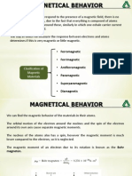 Clasification of Magnetic Materials