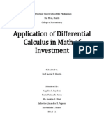 Application of Differential Calculus in Math of Investment: Polytechnic University of The Philippines