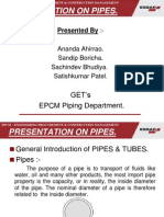 Presentation On Pipes.: GET's EPCM Piping Department