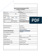 WPS - PQR As Per Is